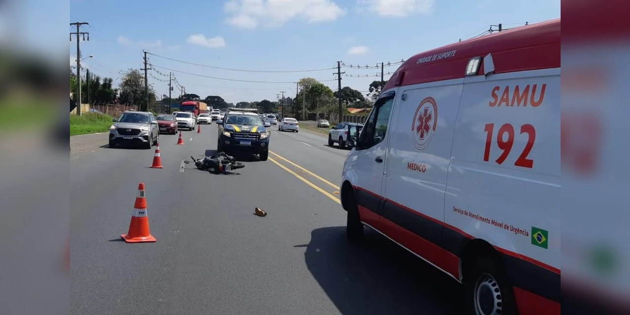 Motociclista morre após bater e ser atropelado por veiculo na Souza Naves