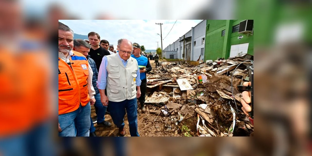 Alckmin anuncia R$ 741 milhões para cidades do RS afetadas por ciclone