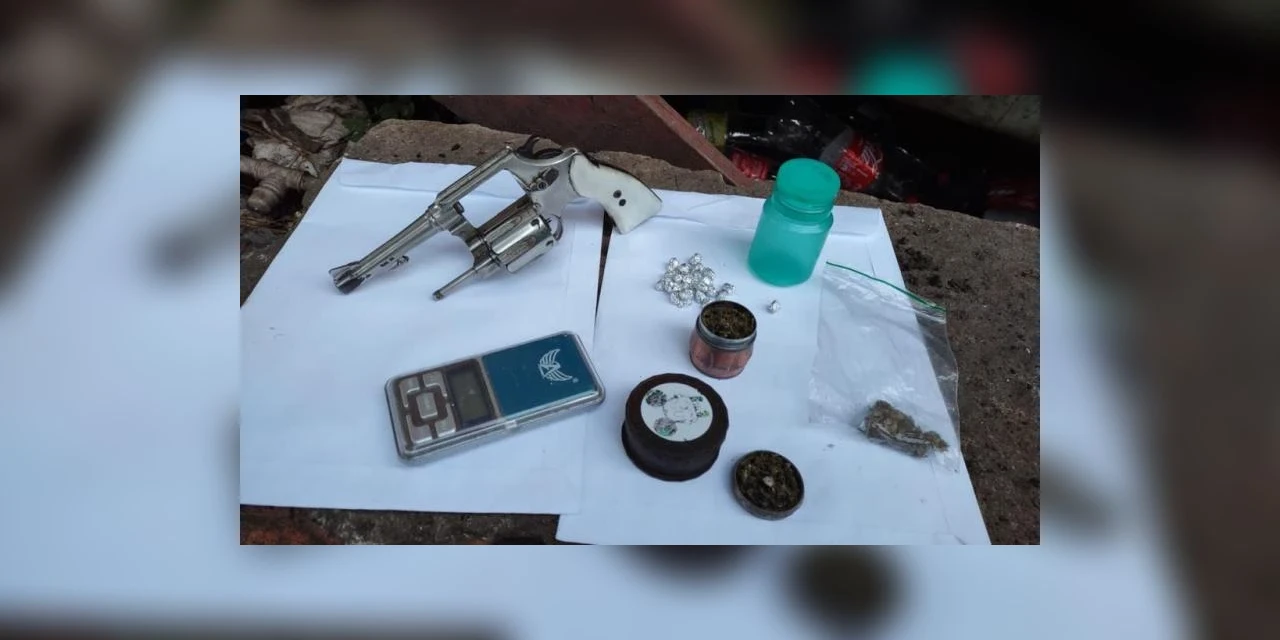 Polícia Civil prende homem investigado pelos crimes de tráfico de drogas e posse ilegal de arma de fogo, em Carambei