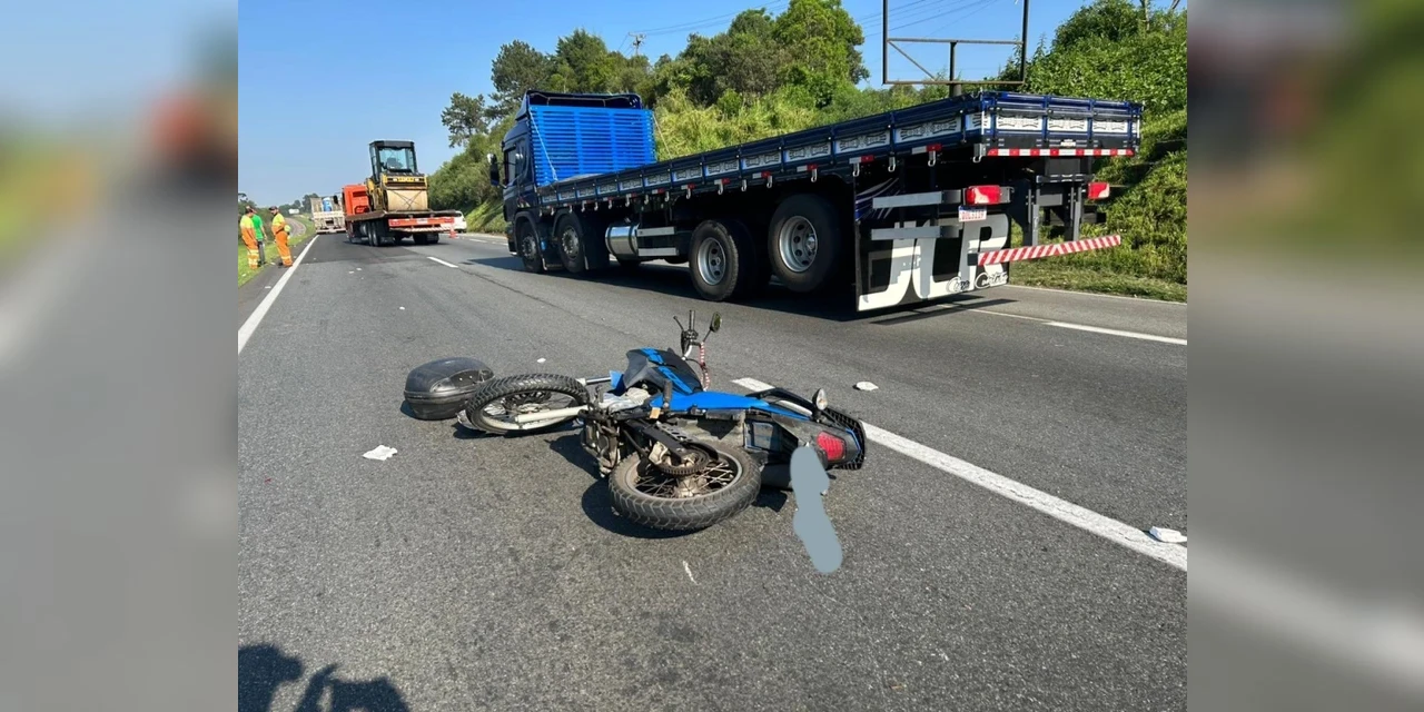 Acidente com morte deixa pista sentido Ponta Grossa da BR-277 com lentidão