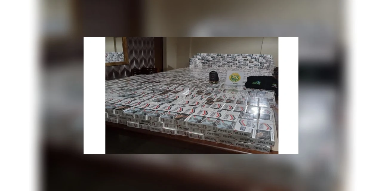 Operação conjunta resulta na apreensão de quase 700 caixas de cigarros contrabandeados