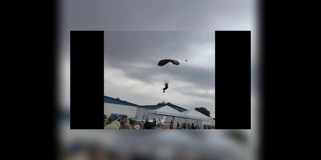 Homem morre após ser atingido por paraquedista em evento no interior de SP