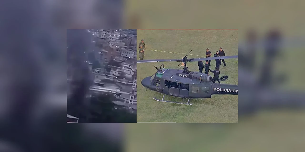 Polícia faz ações em três conjuntos de favelas do Rio com mil agentes; dois helicopteros da policia foram atingidos