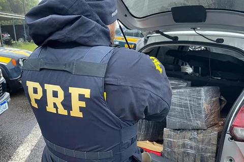 PRF apreende mais de 500 quilos de maconha na BR-277; uma mulher foi presa