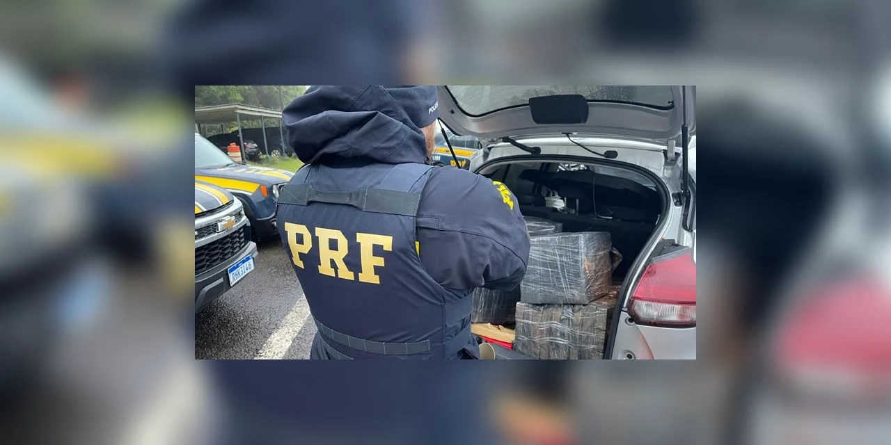 PRF apreende mais de 500 quilos de maconha na BR-277; uma mulher foi presa