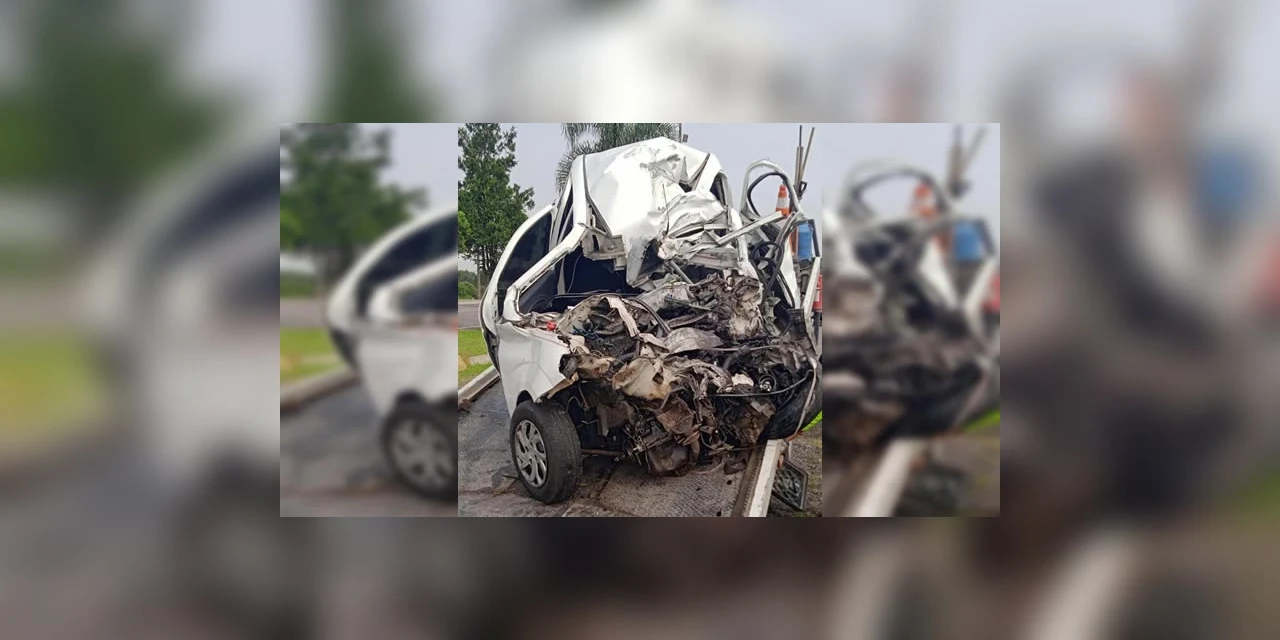 Colisão frontal deixa uma vitima fatal e causa interdição total da BR-277, em Porto Amazonas
