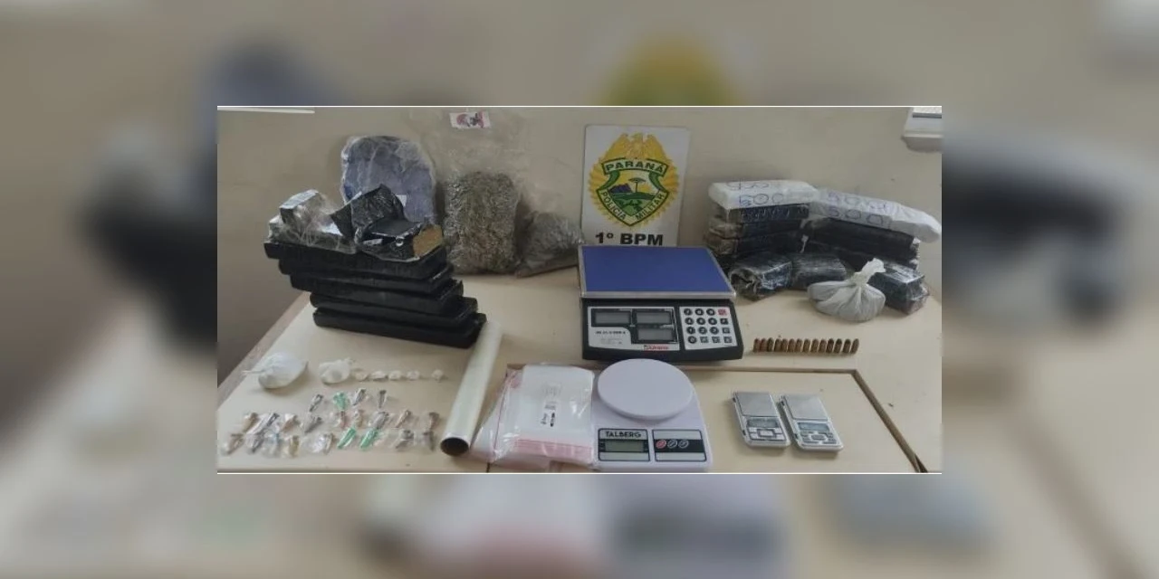 Mulher é presa após ser flagrada com drogas e munições em bairro de PG