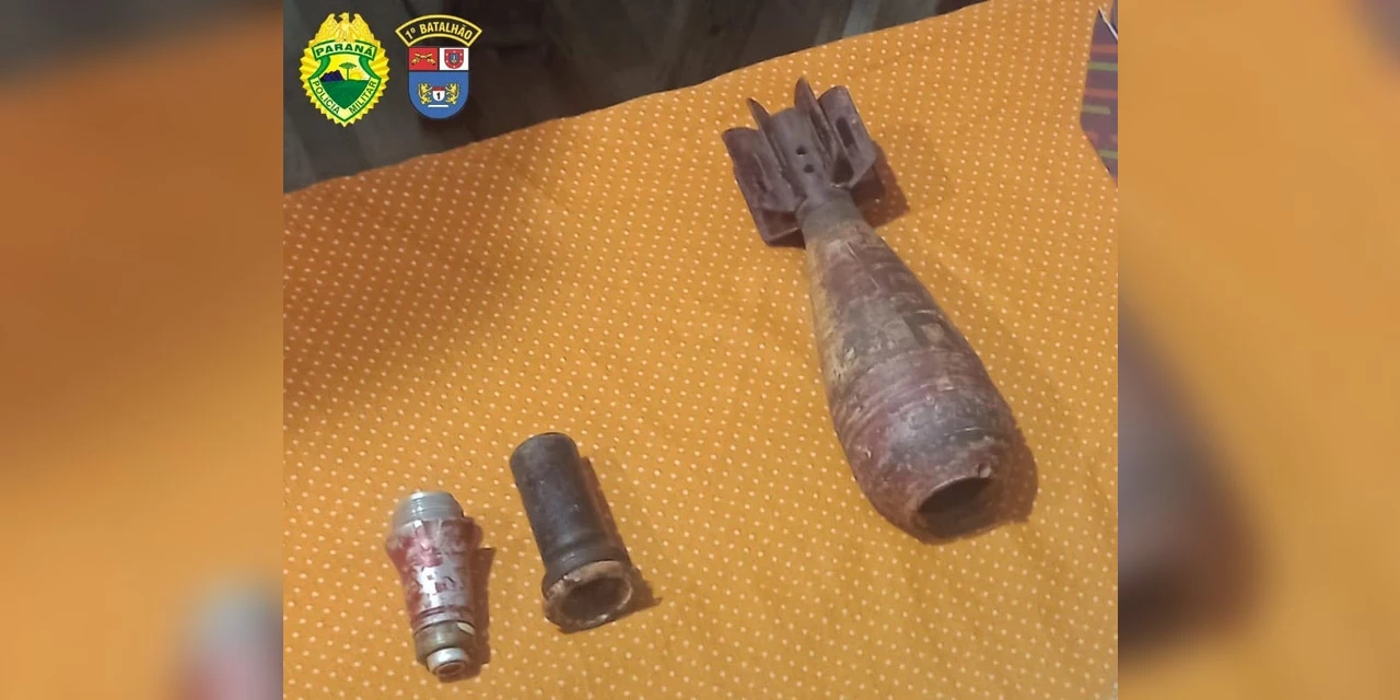 PM apreende morteiro em pleno funcionamento dentro de residência, em Oficinas