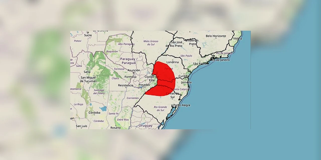 Frente fria e ciclone extratropical elevam risco de tempestades no Sul