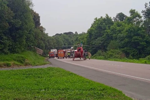 Acidente na BR-277 em São Luiz do Purunã faz uma vítima fatal e deixa outra em estado grave; diz PRF