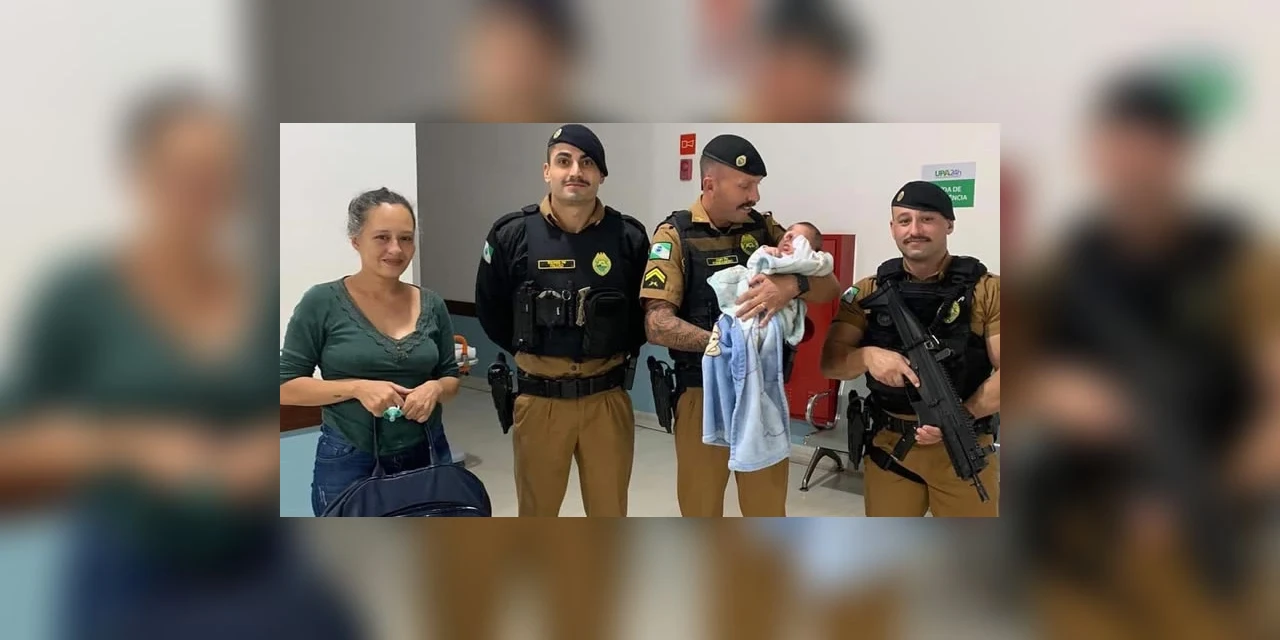 Bebê de 2 meses é salvo por policiais militares após se afogar durante o banho