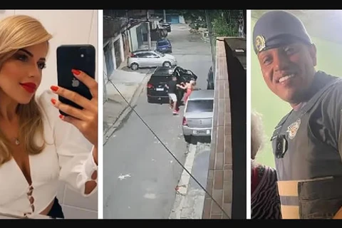 Vídeo: PM de folga agride esposa com socos no rosto e a mata a tiros em SP
