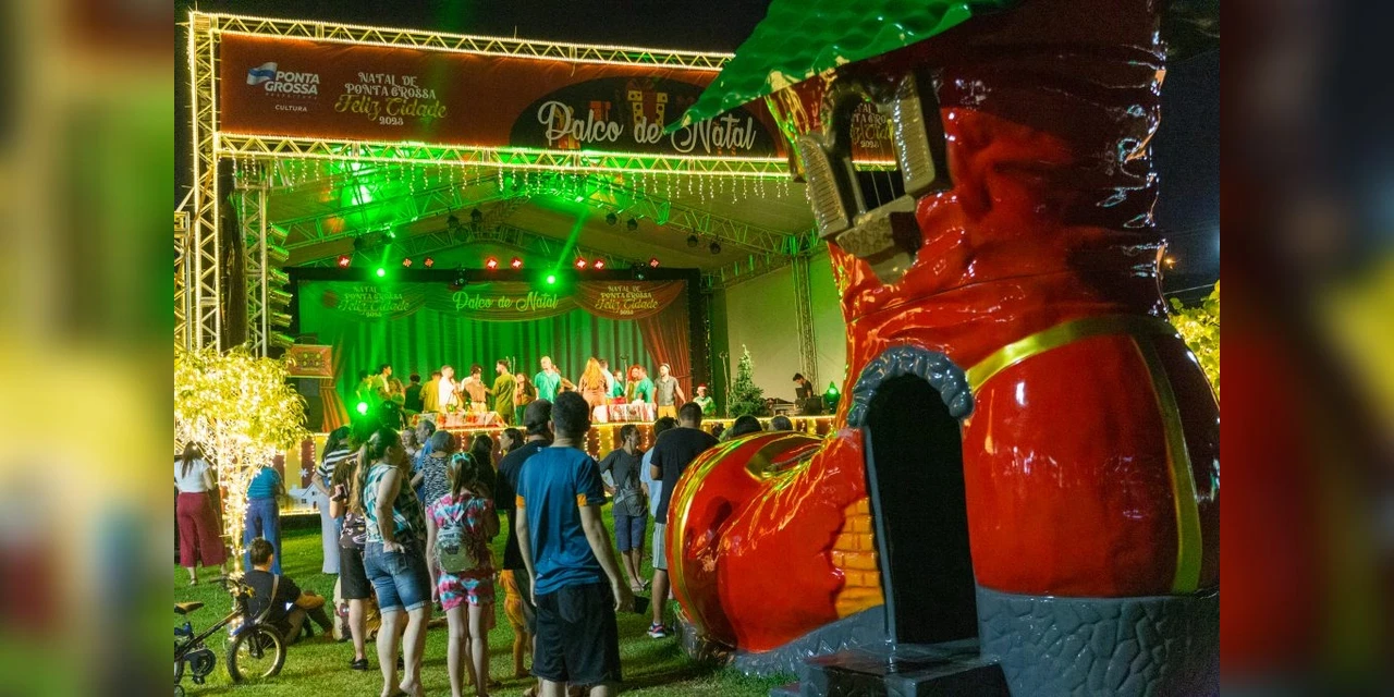 Lago de Olarias recebe programação diária de Natal