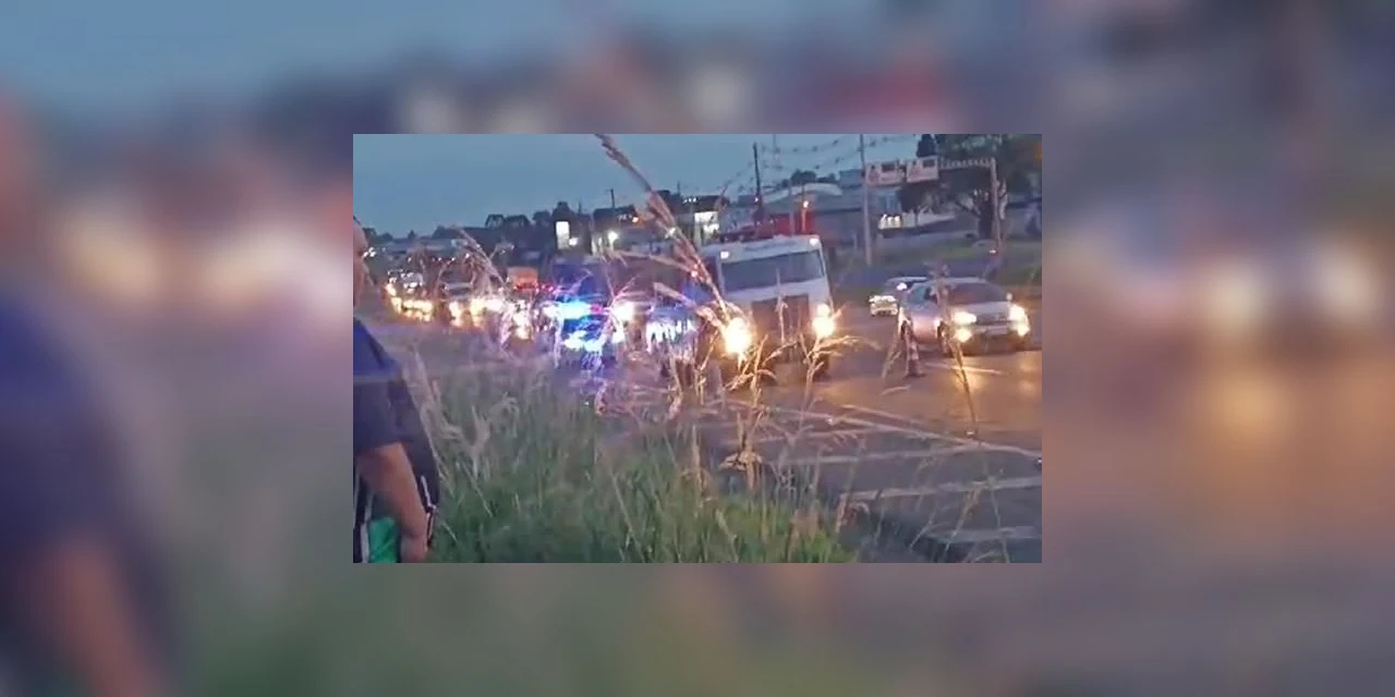 Idosa morre atropelada ao tentar atravessar a Souza Naves, em PG