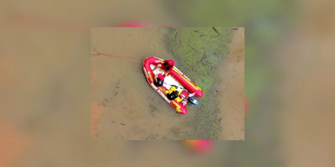 Corpo avistado no Rio Pitangui por pescadores era de porco; diz bombeiros