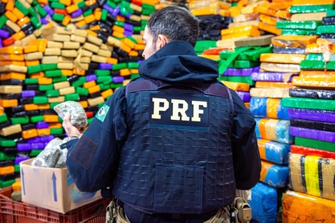 PRF apreende 195 toneladas de drogas em 2023 no Paraná e bate recorde histórico