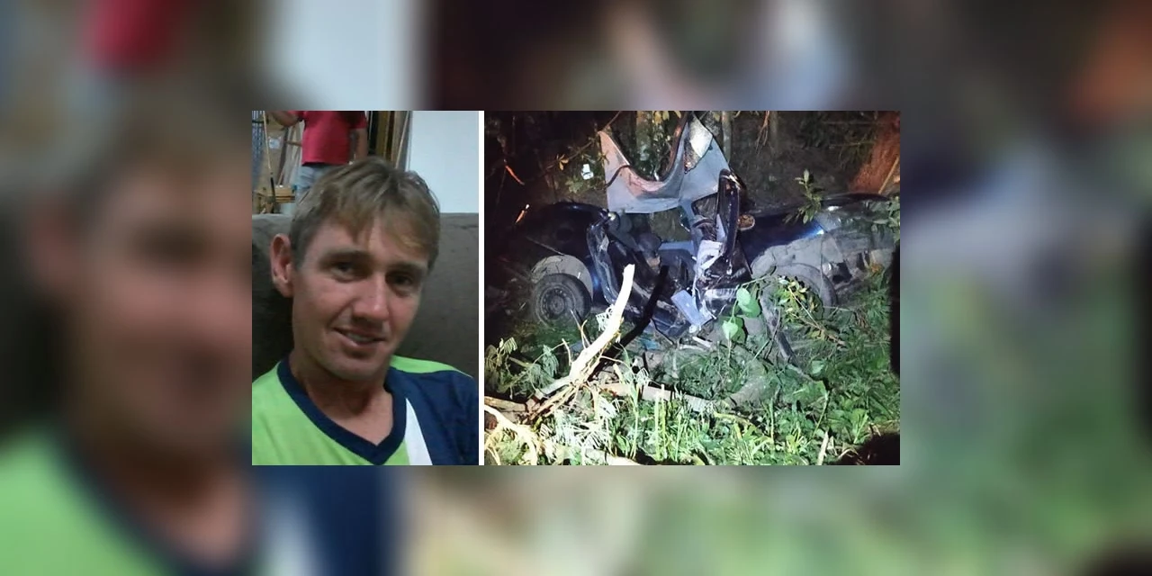 Motorista morre após bater carro em árvore na PR-160, em Prudentópolis