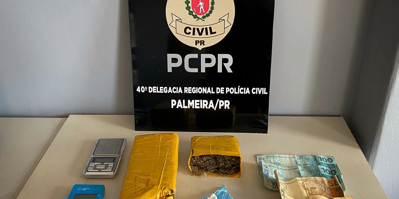 PCPR e PMPR prendem homem em flagrante por tráfico de drogas e receptação em Palmeira