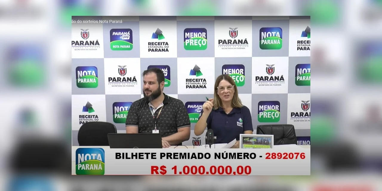 Parnanguara leva R$ 1 milhão do Nota Paraná na véspera do Carnaval