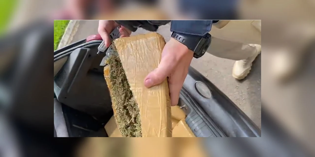 PRF apreende mais de 47Kg de maconha durante abordagem em Teixeira Soares