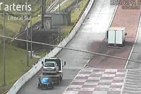 Em menos de 10 minutos; caminhões sem freio usam área de escape na BR-376