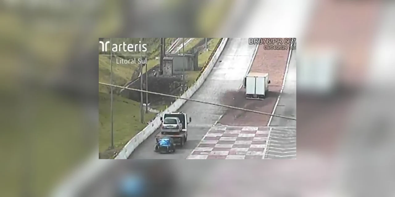 Em menos de 10 minutos; caminhões sem freio usam área de escape na BR-376