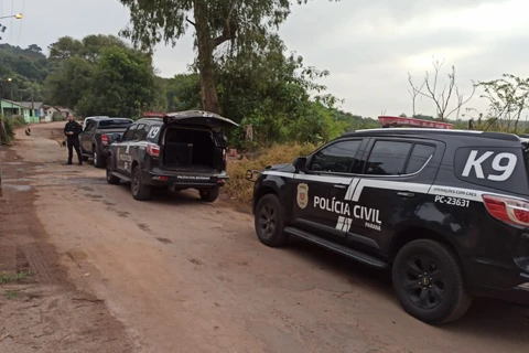 Operação policial em Castro mira o crime de trafico na região