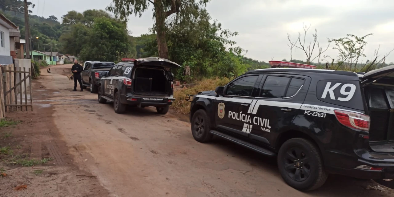 Operação policial em Castro mira o crime de trafico na região