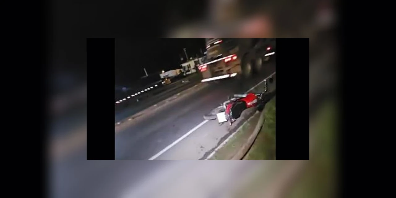 Motociclista perde o controle e cai de viaduto no Vendrami, em PG