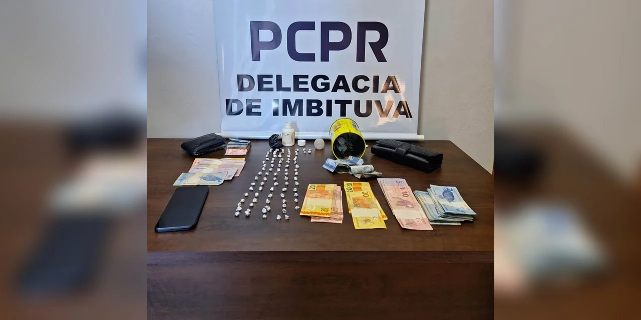 Polícia Civil prende casal em flagrante por tráfico de drogas em Imbituva