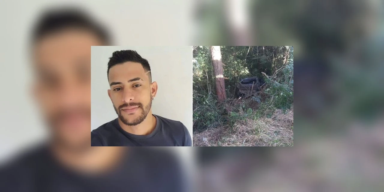 Carro sai da pista, bate em árvore e motorista morre na BR-373, em Prudentópolis
