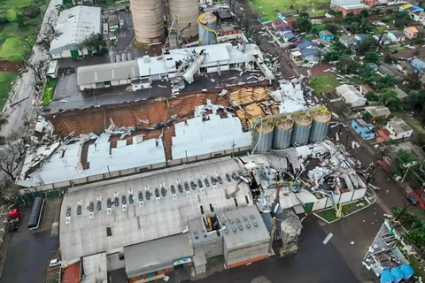Microexplosão atinge município gaúcho de São Luiz Gonzaga