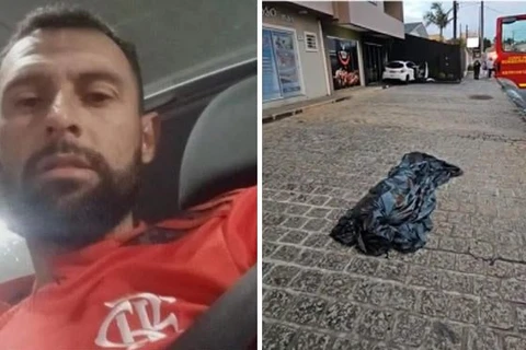 Carro bate em muro, pega fogo e motorista morre em Ponta Grossa