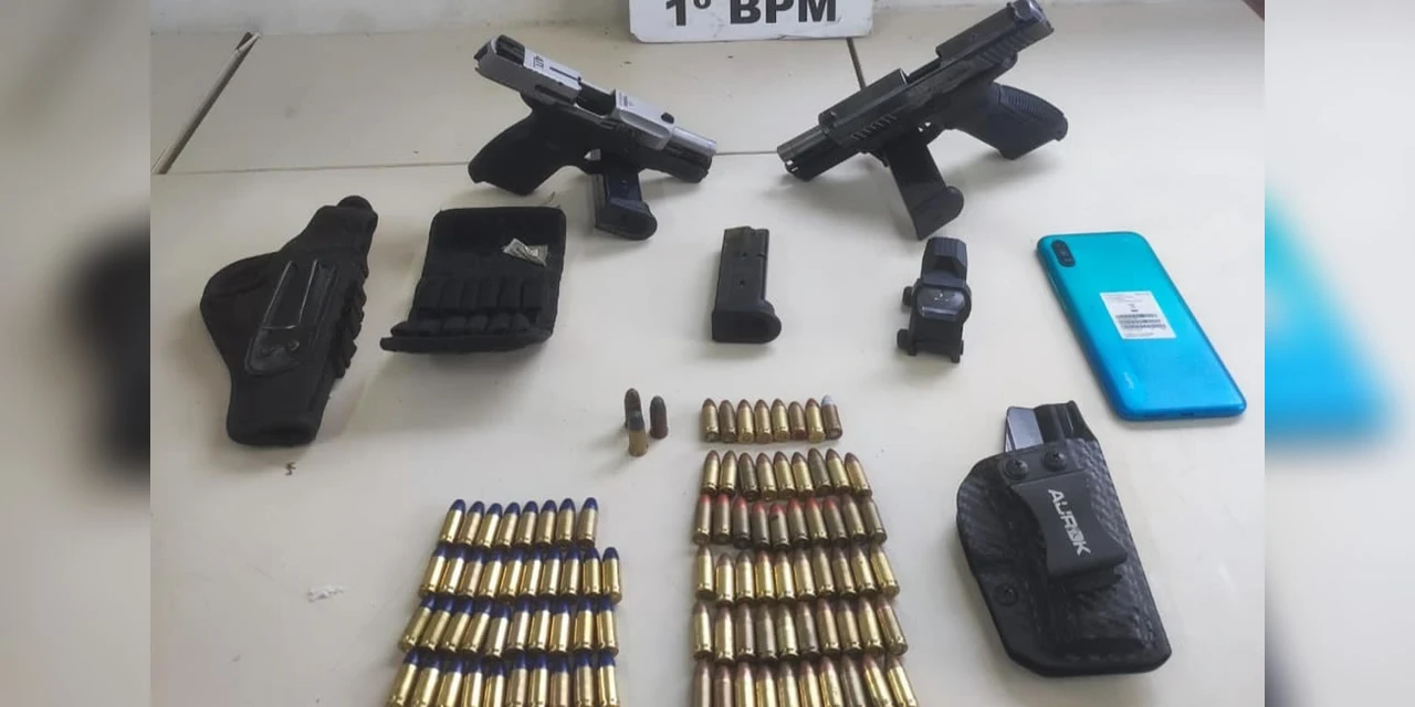 Após denúncia, polícia apreende duas armas de fogo e munições na Chapada