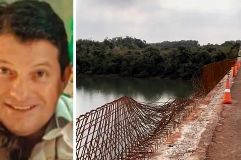 Empresário morre após carro despencar de ponte de 15 metros no Paraná