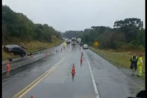 Duas pessoas morrem em grave acidente na BR-277, em Porto Amazonas