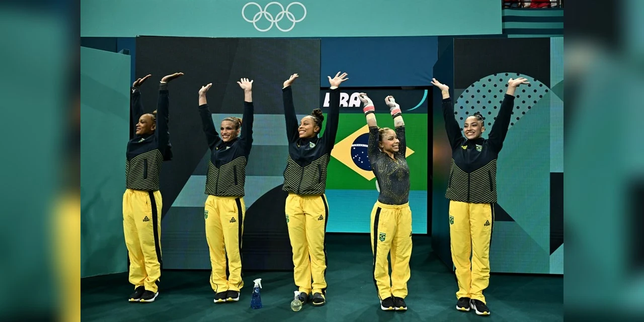 Equipe feminina conquista bronze na ginástica artística em Paris