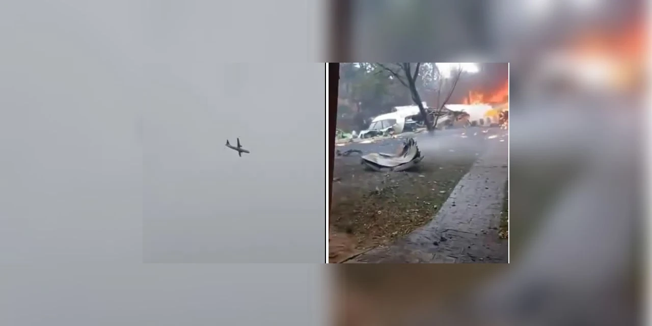 Aeronave que saiu de Cascavel cai em SP com mais de 60 passageiros; video!