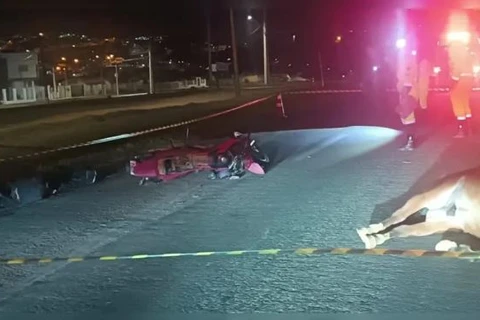 Motociclista e cavalo morrem após acidente na PR-151