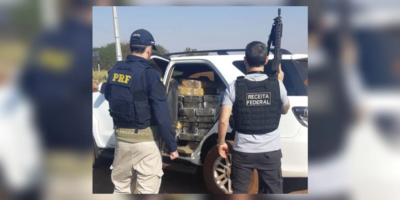 Após perseguição, PRF e Receita apreendem mais de 1 tonelada de maconnha no Paraná