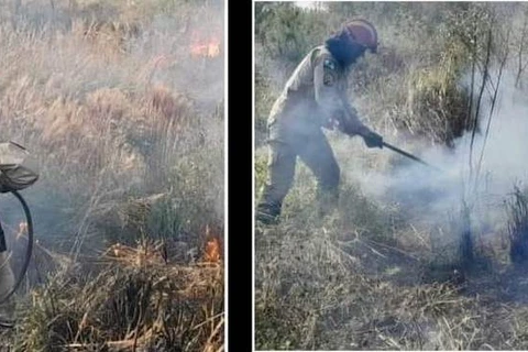Dupla flagrada provocando queimada em Irati é autuada pela policia