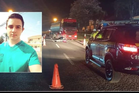 Jovem de 18 anos morre após colisão entre motocicleta e caminhão em Guamiranga