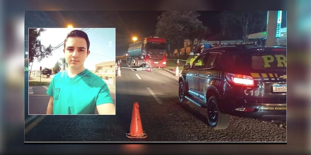 Jovem de 18 anos morre após colisão entre motocicleta e caminhão em Guamiranga