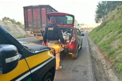 Adolescente, de 16 anos é flagrada dirigindo veiculo carregado com maconha, em Palmeira