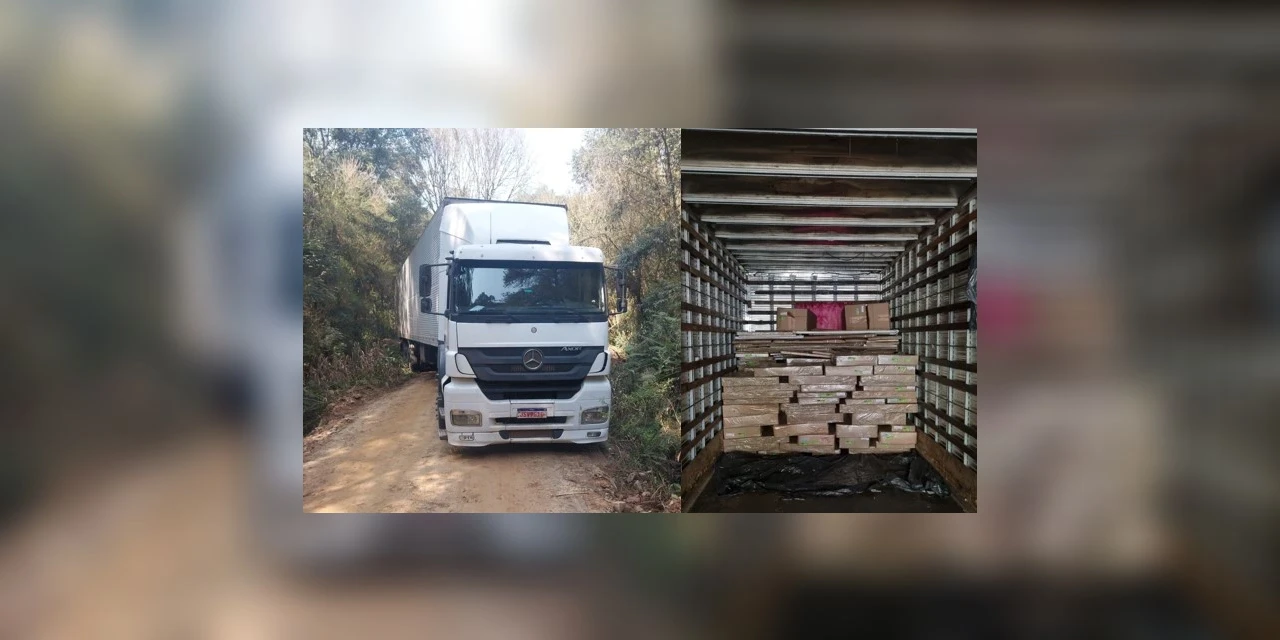 Caminhão com carga roubados são recuperados em Itaiacoca