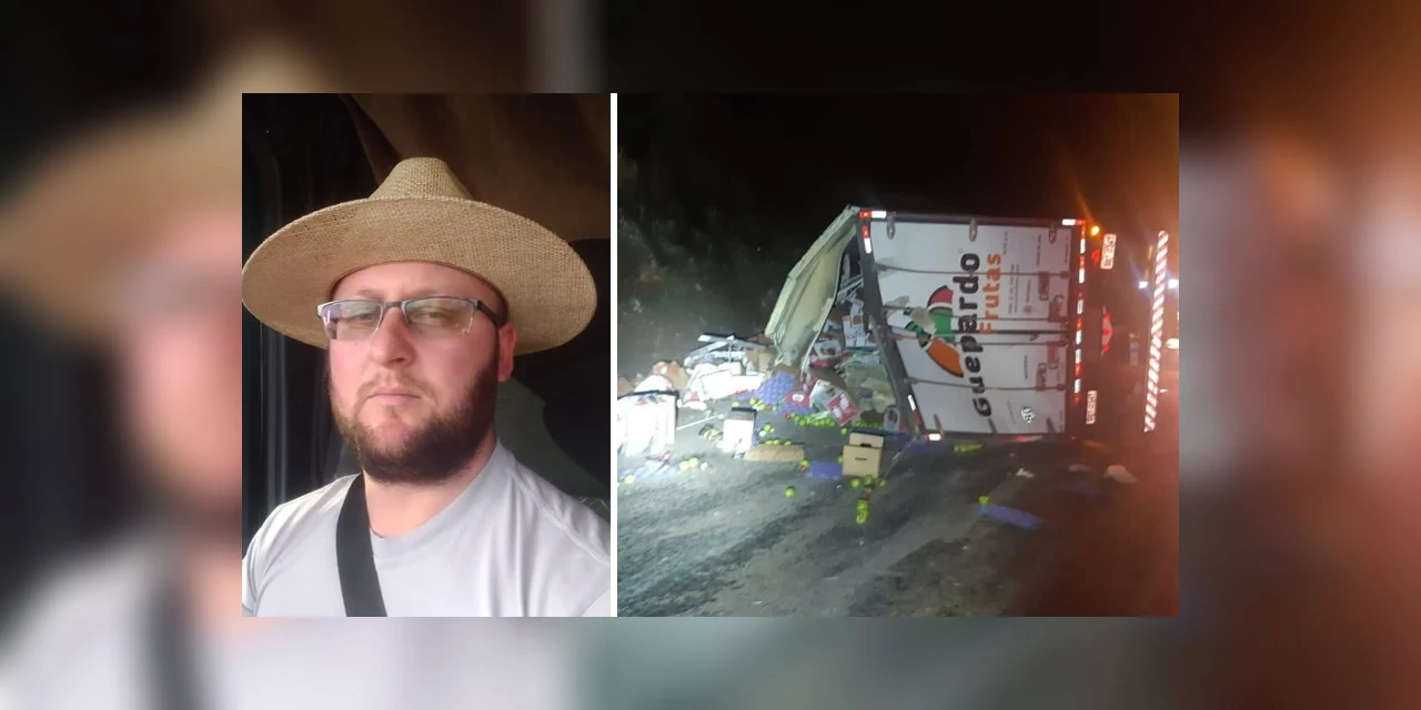 Homem morre após tombar caminhão na BR-373, em Ipiranga