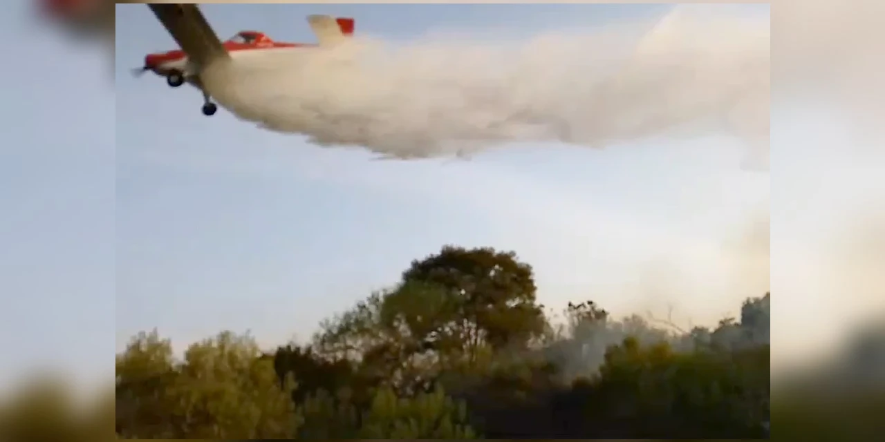 Avião contratado pelo Estado reduziu em 4 horas combate a incêndio em Palmeira