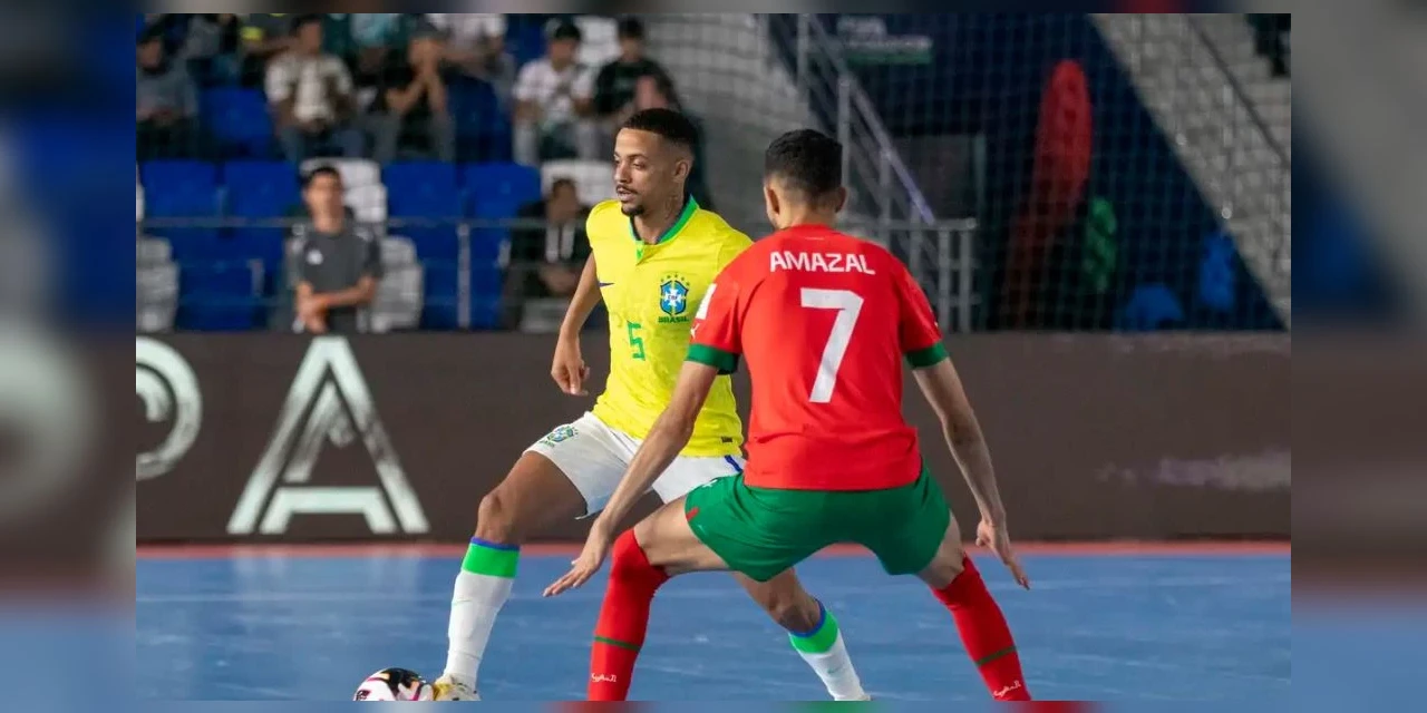 Brasil supera Marrocos e segue para semi da Copa do Mundo de futsal
