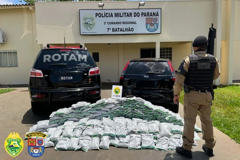 PMPR apreende 300 quilos de agrotóxicos contrabandeados