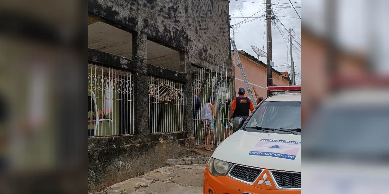 Chuvas em Ponta Grossa mobilizam Defesa Civil